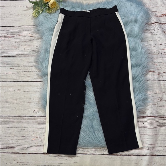 Aritzia Babaton Conan Crop Pants Black White sz 2 - Picture 1 of 9